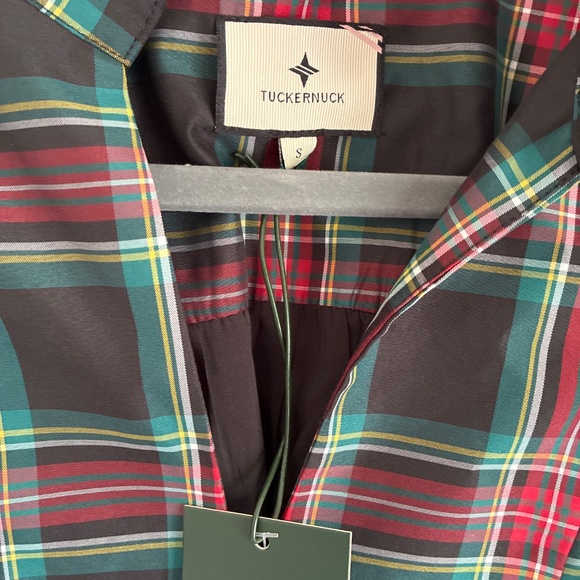 NWT Tuckernuck Palmerston dress in black and red highland plaid S - Picture 8 of 13
